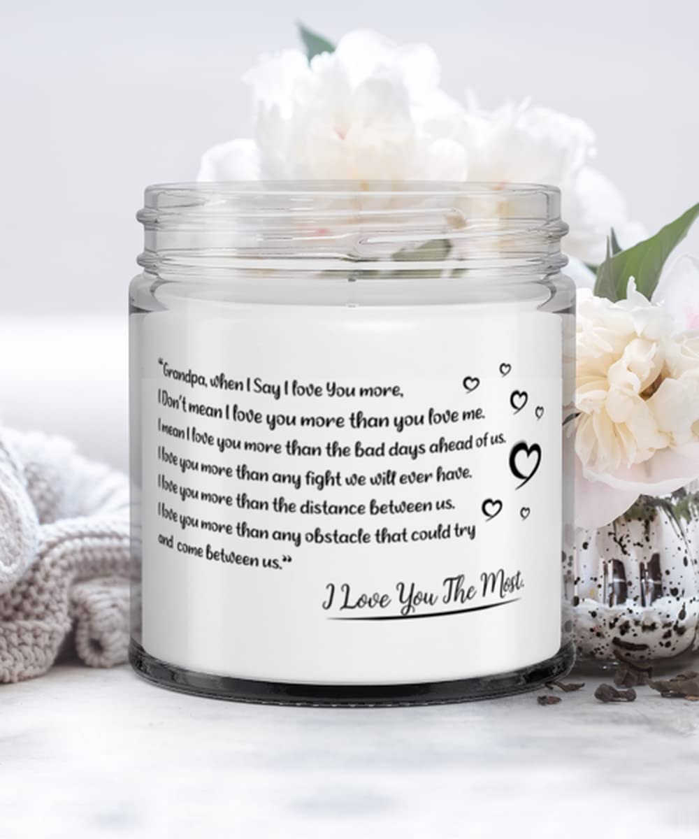 Grandpa Candle - Vanilla Scented Soy Candle for Relaxation | Unique Birthday Gift Idea | Perfect for Family Bonding & Stress Relief