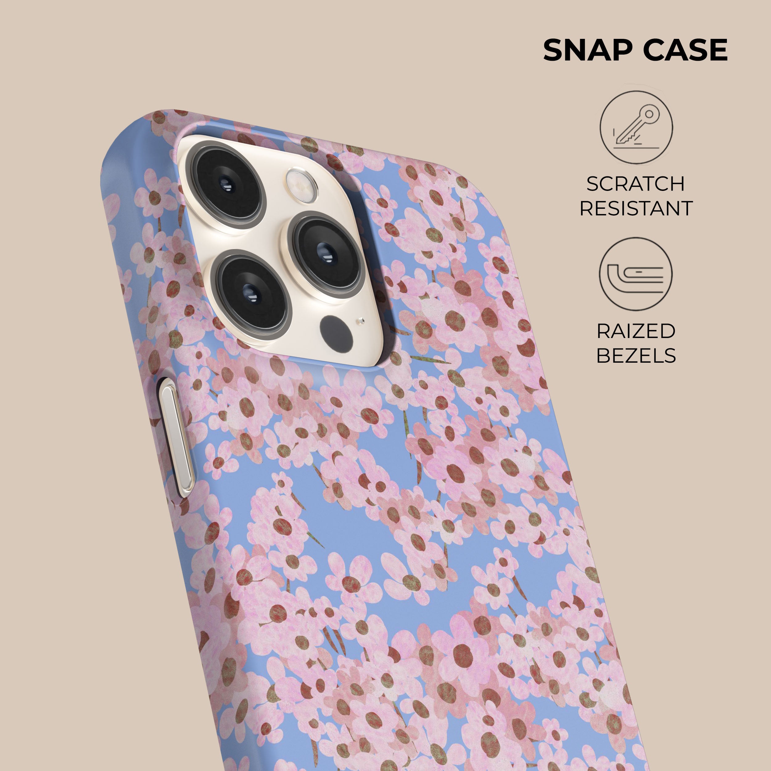 Floral Ditsy Print Phone Case for iPhone & Samsung - Trendy Summer Design, Slim Protective Cover for Everyday Use & Outdoor Activities