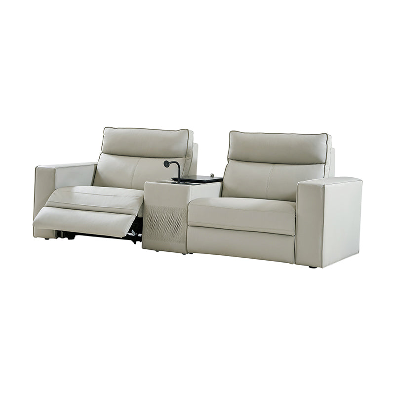 EliteNest Smart Reclining Theater Sofa with Built-in Bluetooth Speakers - Luxury Home Theater Seating for Movie Nights & Gaming Setup