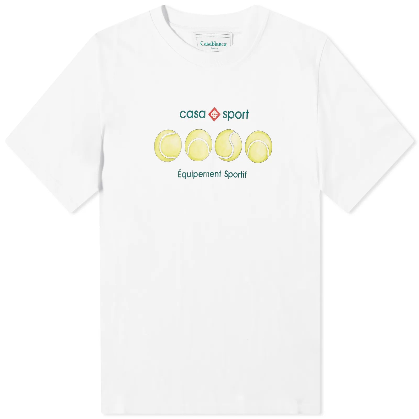 Casablanca White Logo T-Shirt for Men & Women | Premium Cotton Crew Neck Tee | Streetwear & Casual Fashion | Perfect for Daily Wear, Gym & Outings