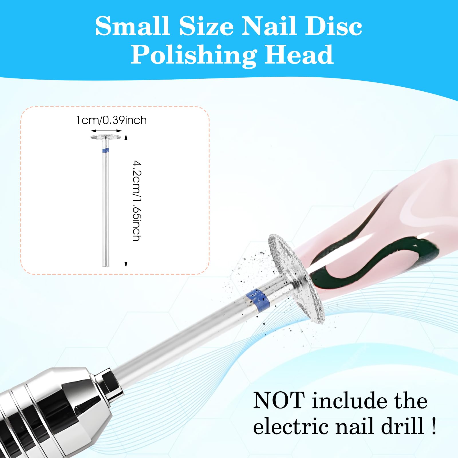 Jeffdad 3 Pcs Disc Nail Drill Bits - Electric Foot File & Pedicure Drill Bits for Callus Remover, Professional Manicure & Pedicure Tools (No.103) - Perfect for Salon, Spa & At-Home Nail Care