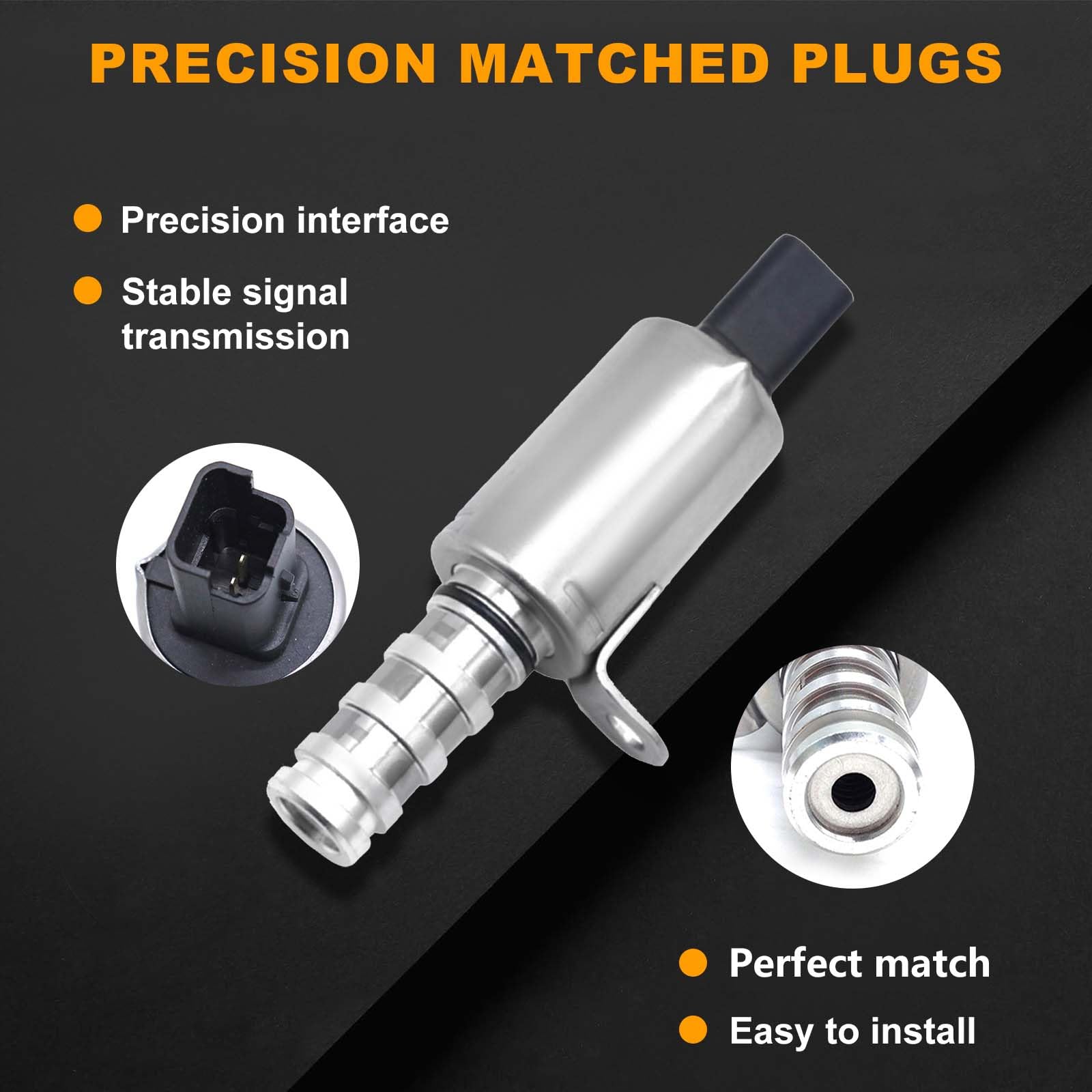 VVT Solenoid Intake & Exhaust - Variable Valve Timing Solenoid Replacement for Buick Envision, Cadillac ATS/CT6/CTS, Chevy Equinox/Impala/Acadia/Canyon/Terrain 2.0L 2.5L - Compatible with #916-935 & #916-937 - Improve Engine Performance & Fuel Efficiency