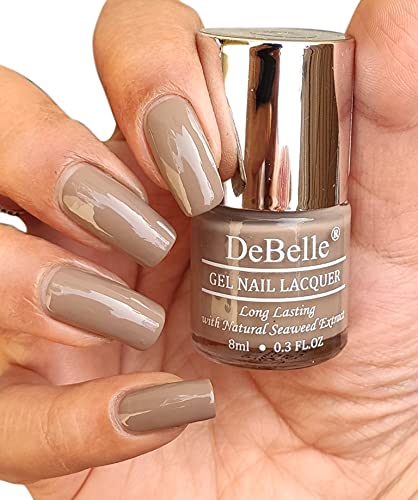 DeBelle 6-Piece Nail Polish Set - Dark Grey, Maroon, Pink & More | 48ml Total (8ml Each) | Long-Lasting Shimmer & Glossy Finish | Perfect for Parties, Weddings & Everyday Wear