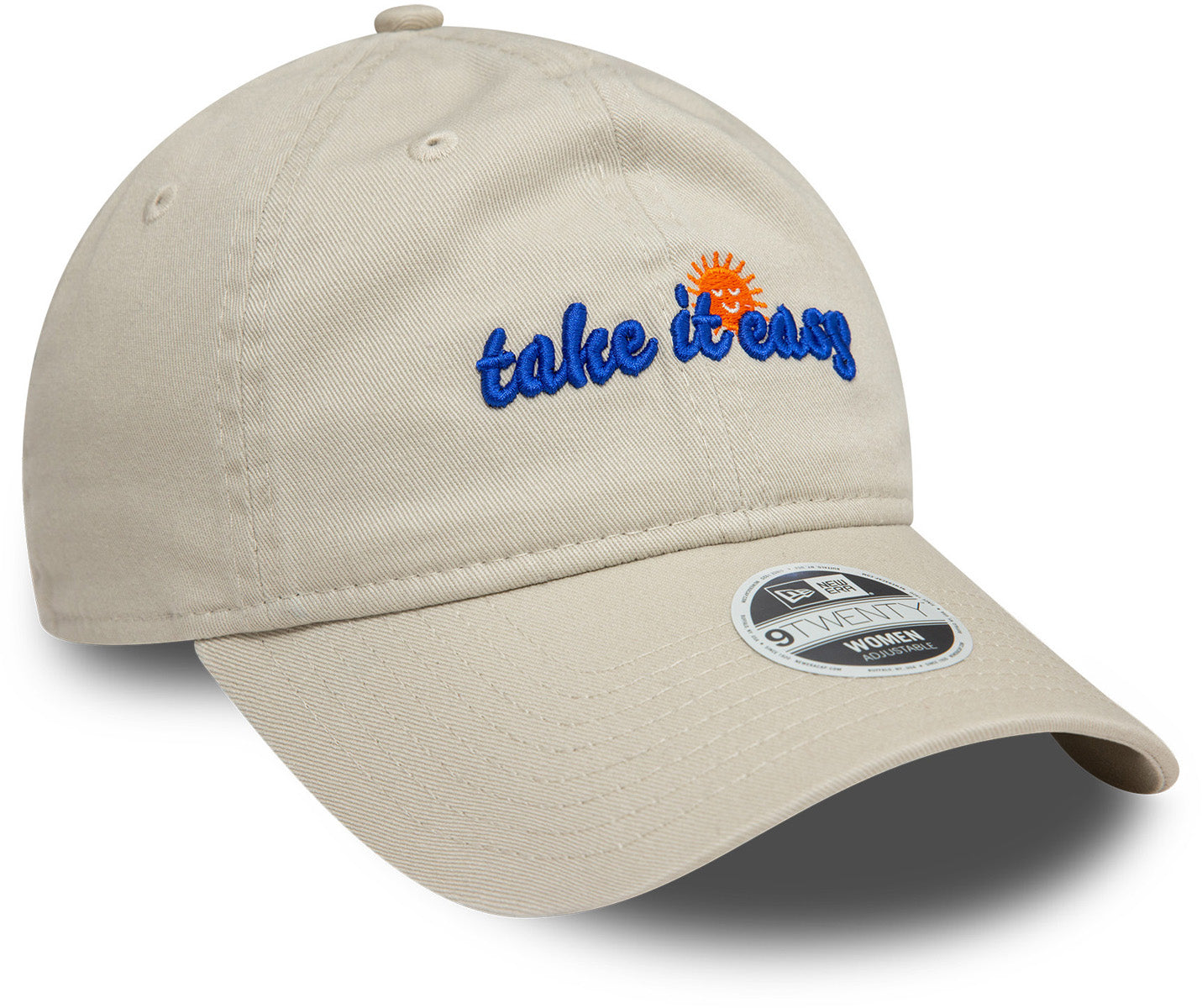 Women's New Era 9Twenty Take It Easy Stone Washed Baseball Cap - Casual Streetwear Hat for Everyday Wear, Sports & Outdoor Activities
