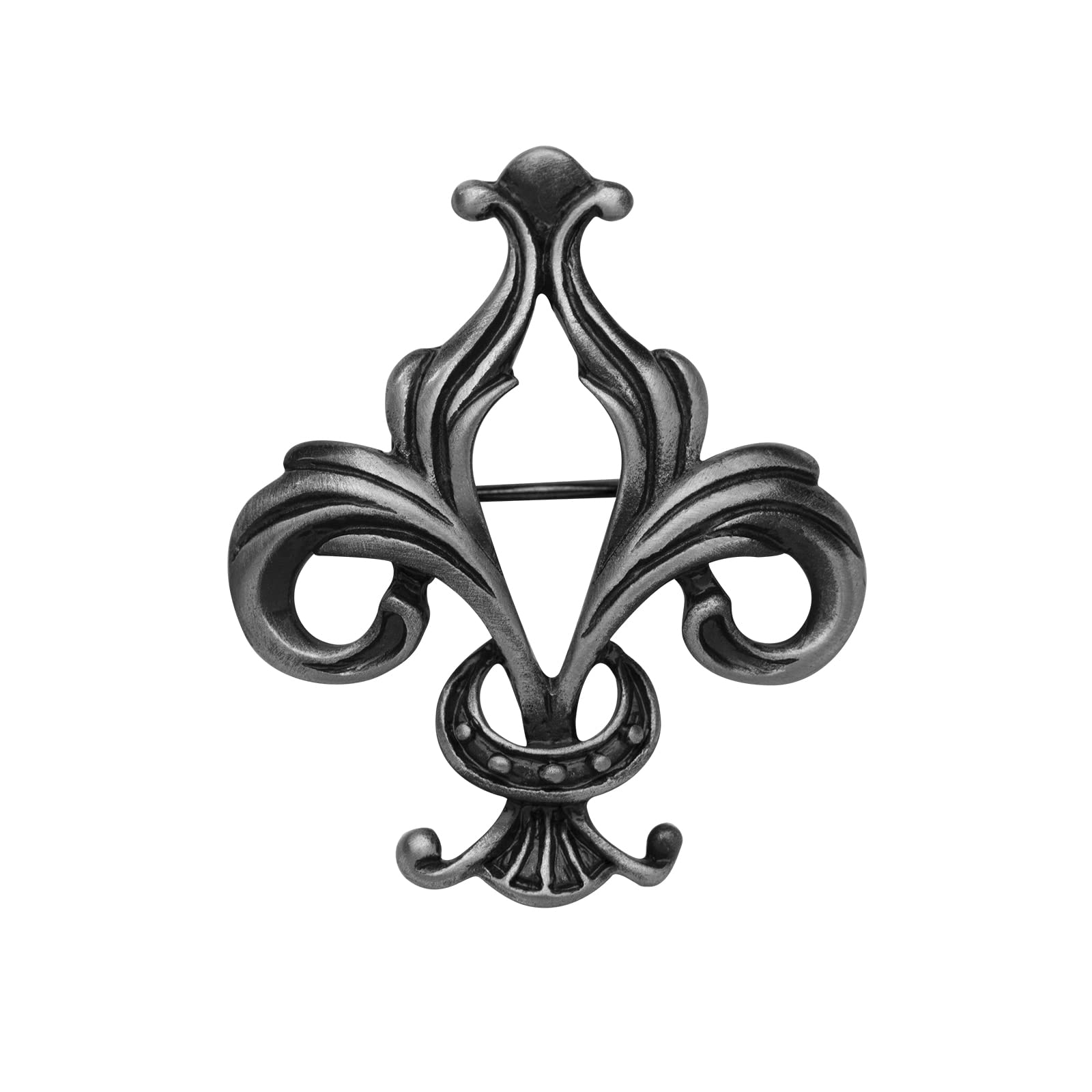 Vintage Horse Head Brooch Pin - Cross Animal Badge for Men's Suit & Shirt Lapel - Metal Star of David & Iris Design - Perfect for Banquets, Weddings & Formal Events