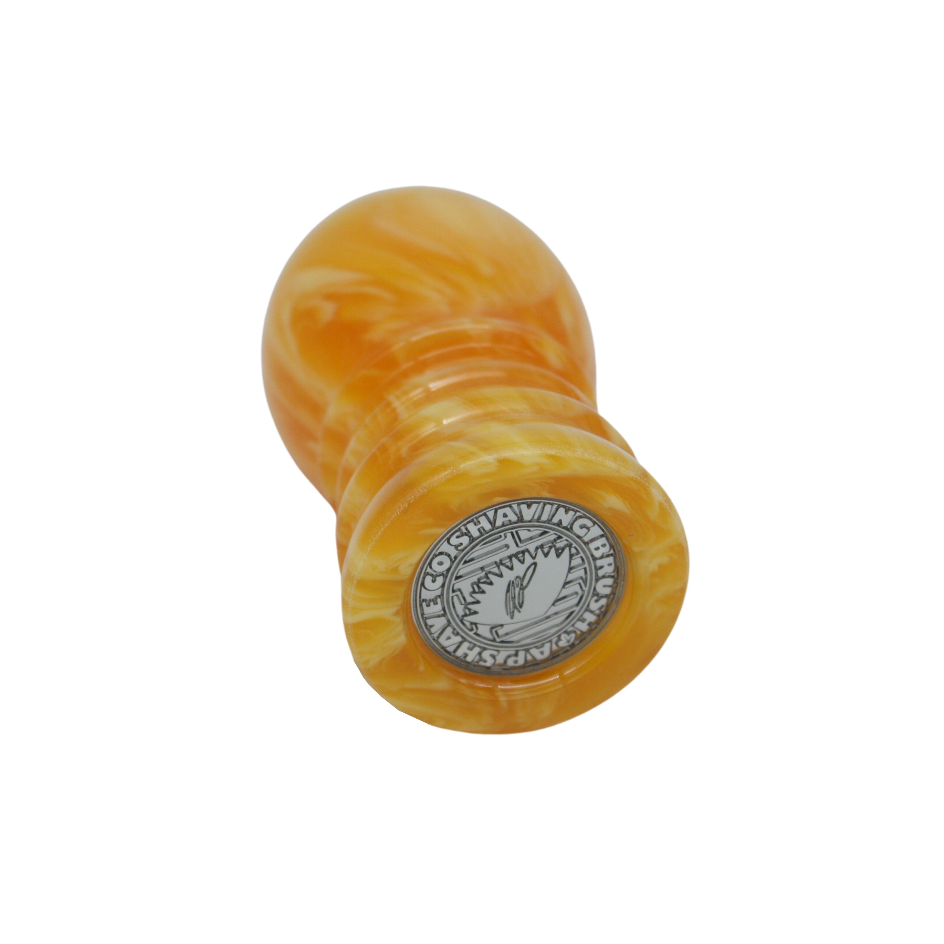 Premium Amber Handmade Shaving Brush Handle for Men - Fits 24mm & 26mm Knots - Perfect for Wet Shaving, Grooming Kits & Luxury Bathroom Accessories