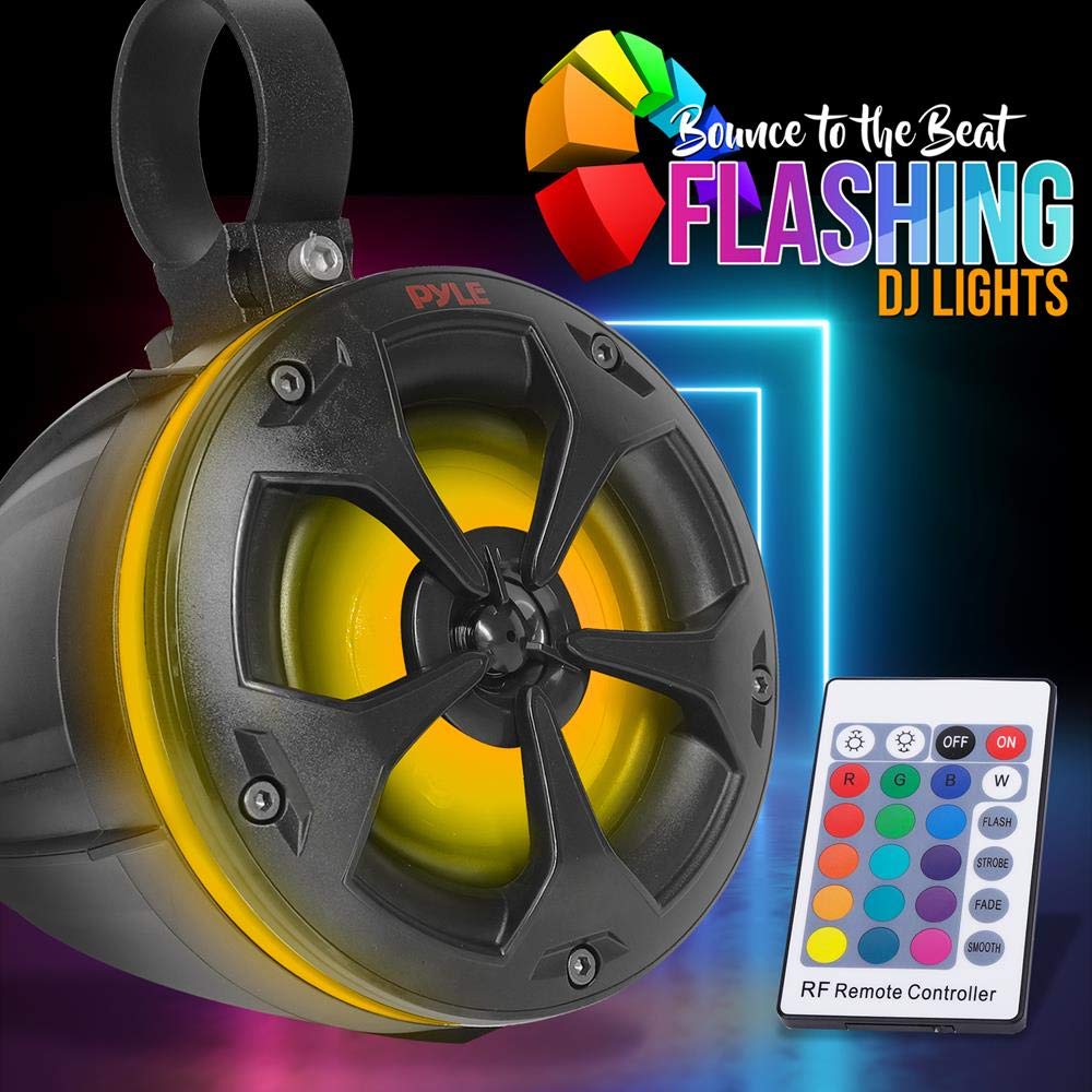 Pyle 2-Way Dual Waterproof Off-Road Speakers - 4