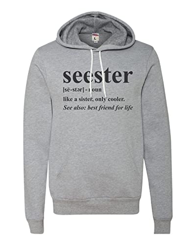 Go All Out Adult Sister Like A Sister Only Cooler Deluxe Super Soft Sweatshirt Hoodie - Cozy Pullover for Women, Best Gift for Sisters & Friends, Perfect for Casual Wear, Lounging & Outdoor Activities