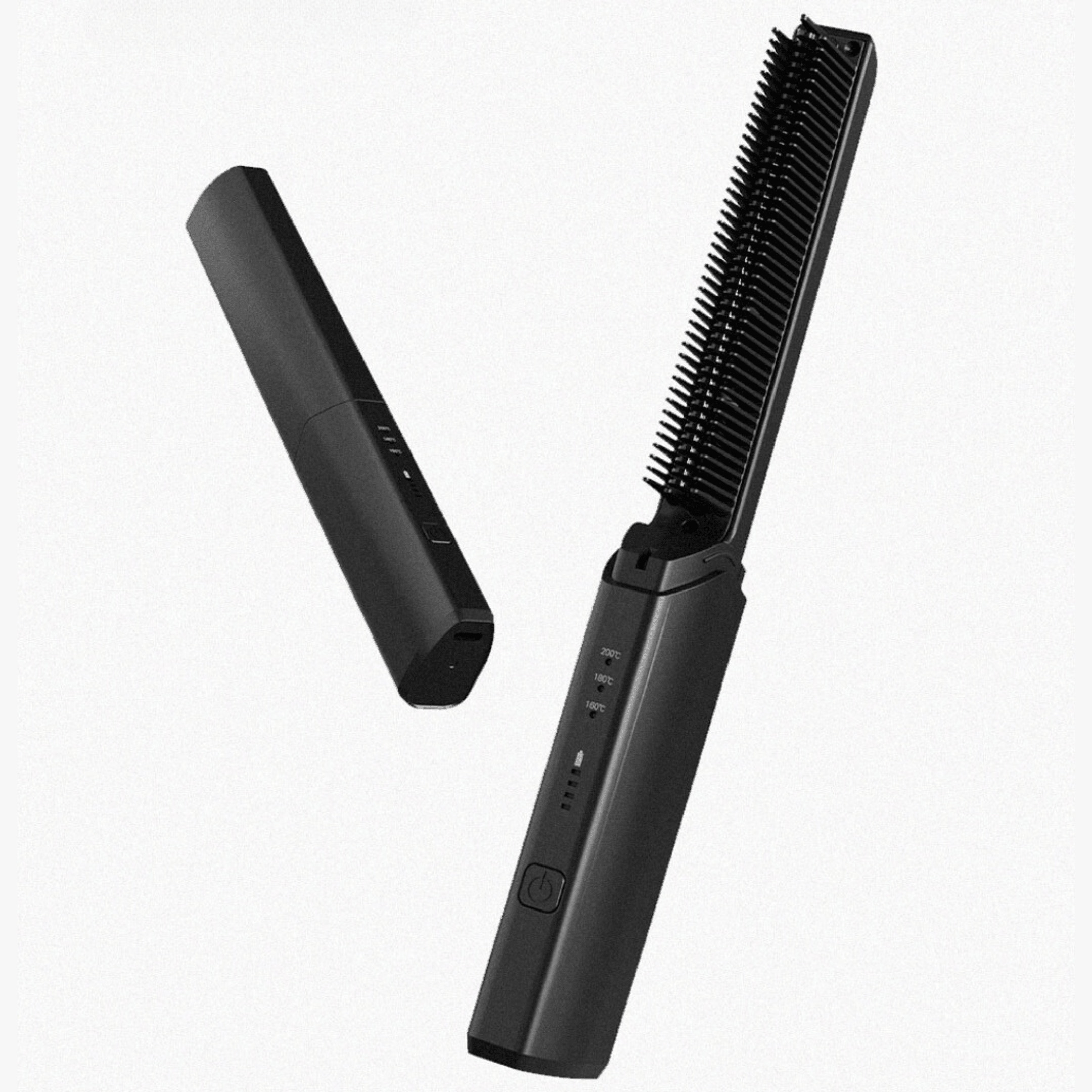 Coolean CL604 Wireless Mini Ultra-Thin Hair Straightener Brush - Perfect for Travel, Home & Salon Styling