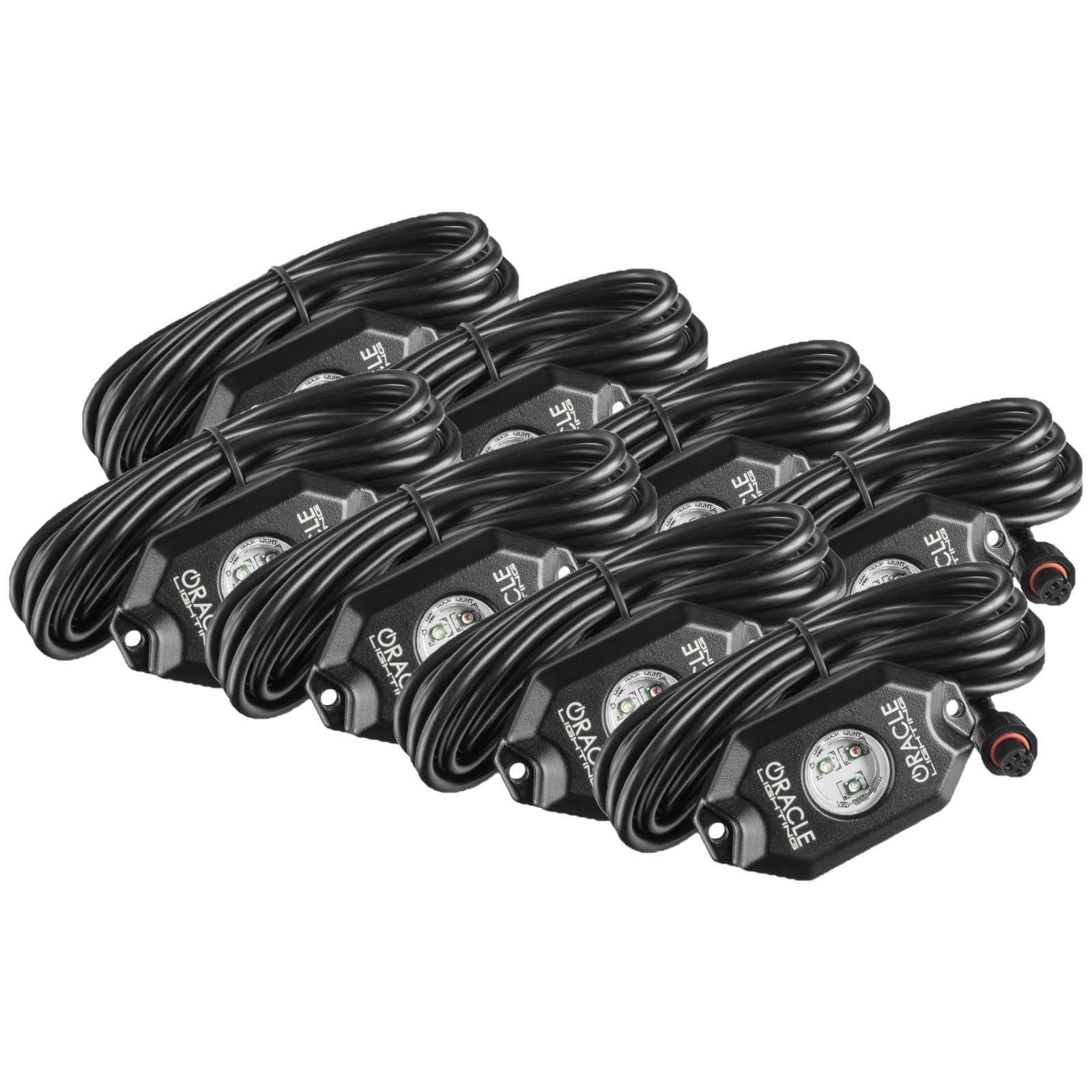 ORACLE Lighting 5819-333 8-Piece ColorSHIFT RGB LED Underbody Wheel Well Rock Lights Kit with Wireless RF Remote | Waterproof Off-Road Lighting for 4x4 Trucks, Jeeps & SUVs | Heavy Duty Wiring for Extreme Conditions | Perfect for Night Driving, Car Shows & Off-Road Adventures