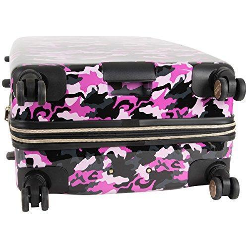 Aimee Kestenberg Women's 28-Inch Camouflage Print ABS & PC Film Expandable 8-Wheel Upright Suitcase - Perfect for Business Travel & Vacation Luggage