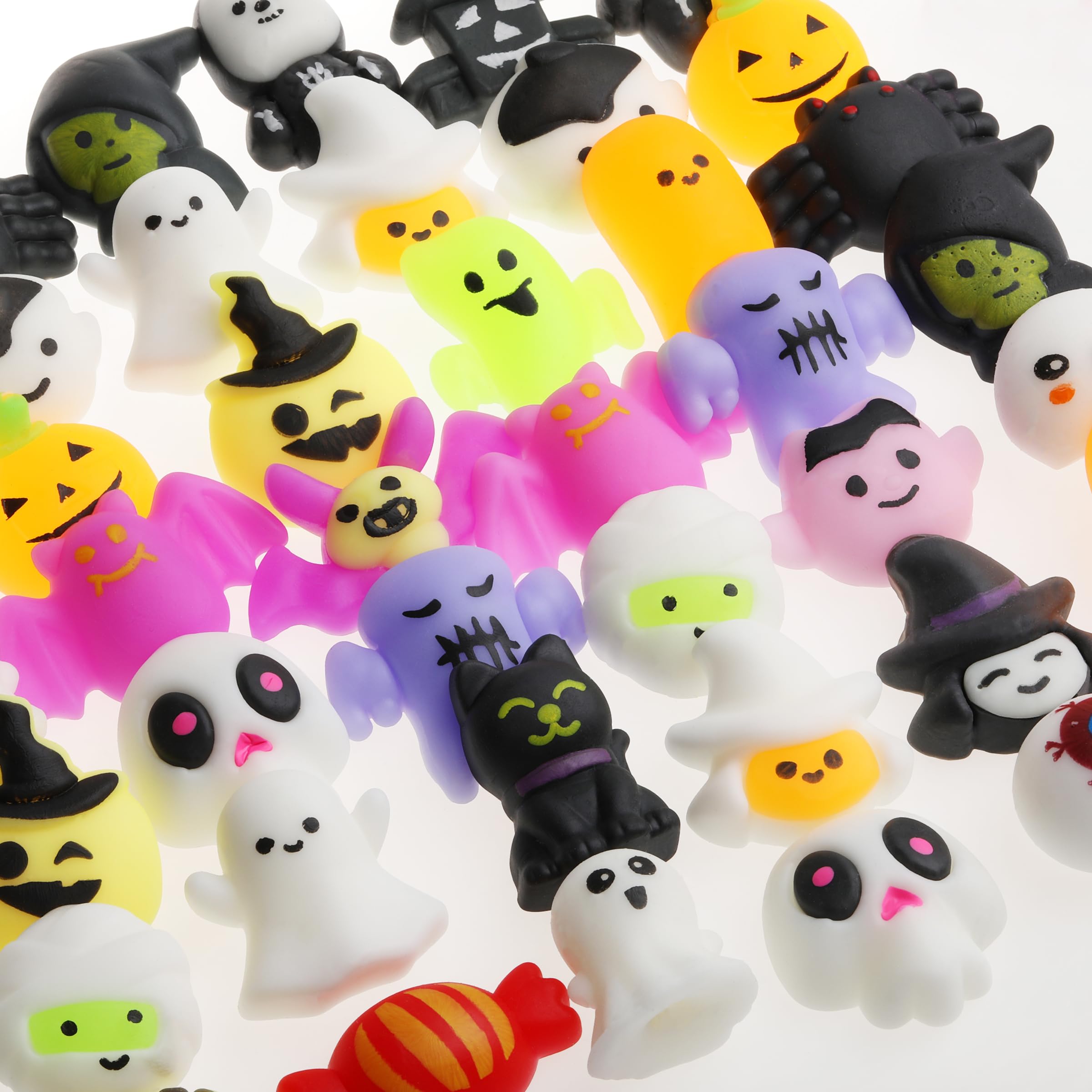 Mr. Pen Halloween Squishy Toys - 48 Pack Bulk Mini Squishies for Kids, Party Favors, Easter Egg Fillers | Stress Relief Sensory Toys for Classroom, Birthday Parties & Halloween Goodie Bags
