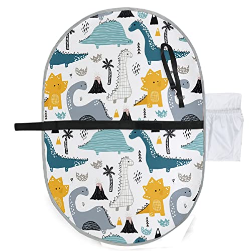**Waterproof Dinosaur Baby Changing Pad – Portable 20x27 Inch Diaper Mat for Travel, Nursery & On-the-Go Parents**