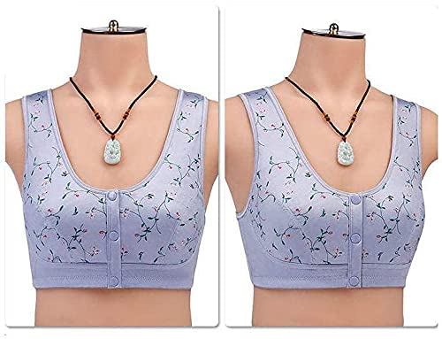 Front Button Sports Bra for Women - Ultra Soft Cotton Comfort - Perfect for Yoga, Running & Everyday Wear