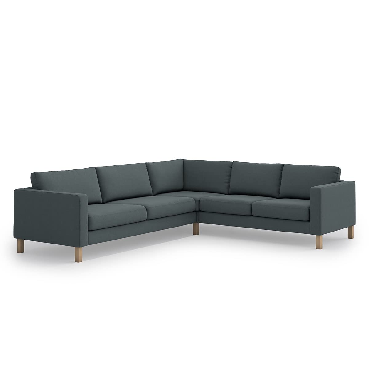Durable IKEA Karlstad Sofa Cover Replacement - Polyester Dark Grey Couch & Sectional Cover | Perfect for Living Room, Office & Home Decor