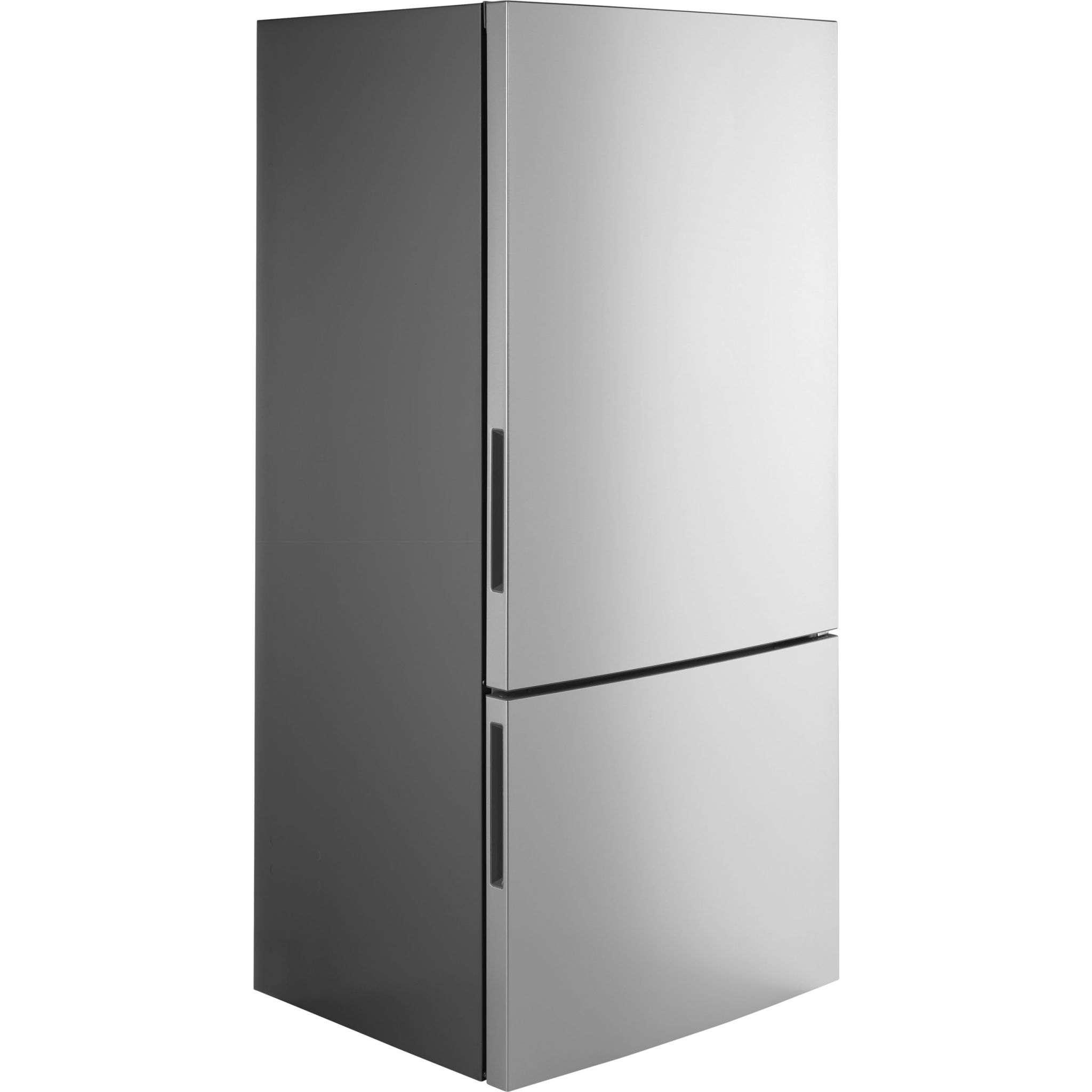 GE 17.6 Cu. Ft. Bottom Freezer Refrigerator (GBE17HYRFS) - Fingerprint Resistant Stainless Steel - Energy Efficient French Door Fridge for Modern Kitchen & Home