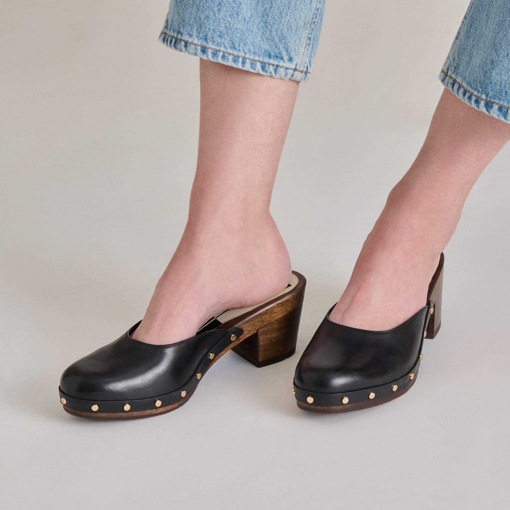 CAMYN Black Leather Heels for Women - Stylish High Heel Pumps for Office, Party & Evening Wear - Comfortable Dress Shoes for Weddings & Special Occasions
