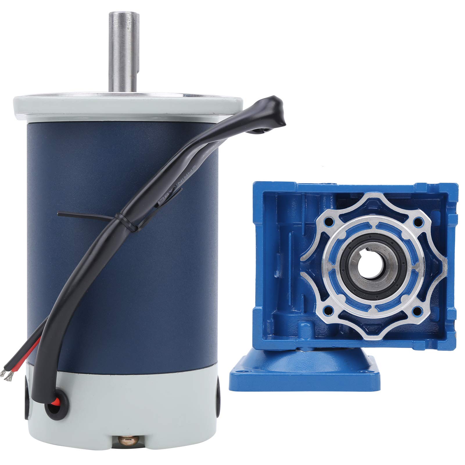 90W Stainless Steel Worm Gear Motor DC 12V (XD5D90-24A121SRV-RV40) - High Torque, Low Noise for Industrial Automation, Robotics, and DIY Projects