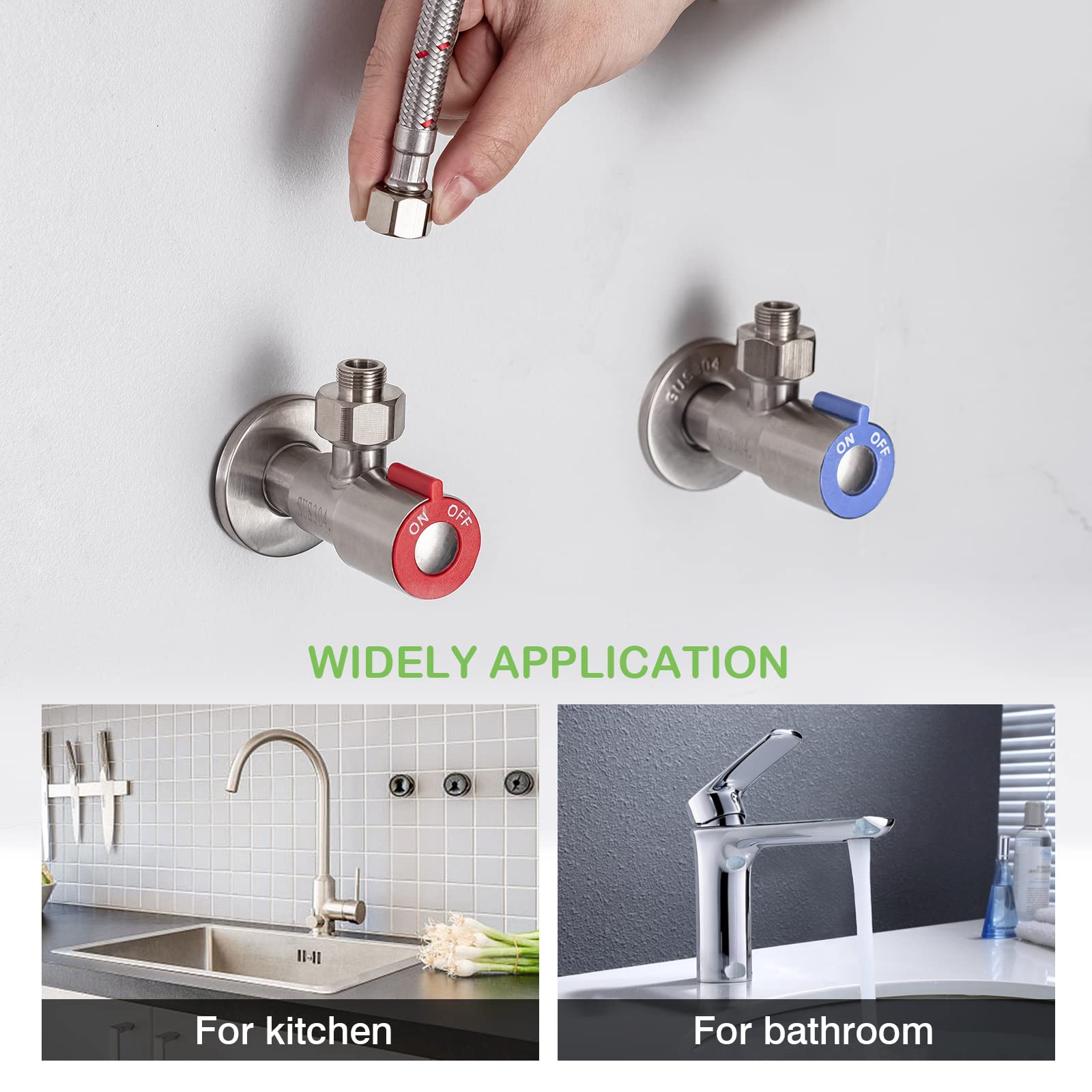 Stainless Steel Pull Down Kitchen Faucet with Sprayer - Single Handle RV Sink Faucet for 1 or 3 Hole Installation - Includes 1/2