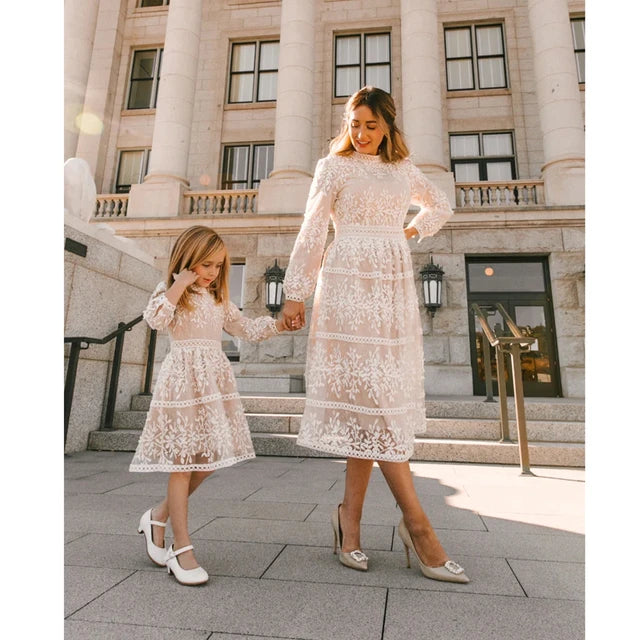 Simply Us Mom & Me Matching Dresses - Mother Daughter Outfits for Family Photos, Holidays & Special Occasions
