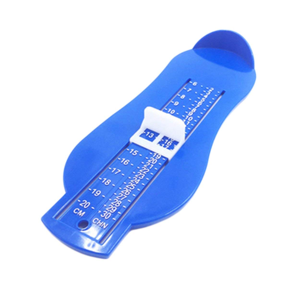 Couriestech Kids Foot Measure Tool - Accurate Shoe Size Calculator for Infants & Children, Blue | Perfect for Measuring Baby Feet at Home, Online Shopping & Shoe Fitting