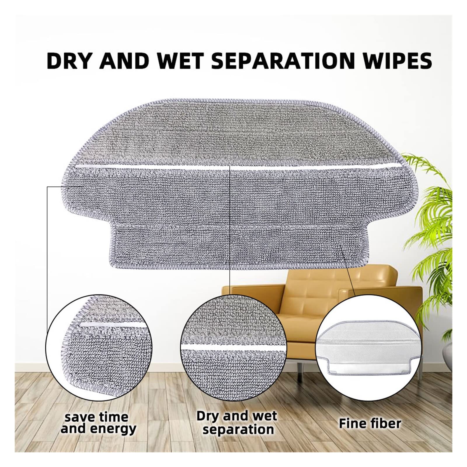 Xiaomi Mi Robot Vacuum Mop Pro Spare Parts Kit - Side Brush, HEPA Filter & Mop Cloth - Compatible with Viomi V2 V3 SE, Conga 3490 3690, ILife A11 - Perfect for Deep Cleaning & Maintenance