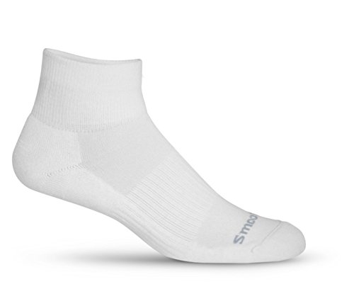 SmoothToe Compression Socks with Padded Sole - Quarter Length (1 Pair) for Running, Travel & Work - Improve Circulation & Comfort