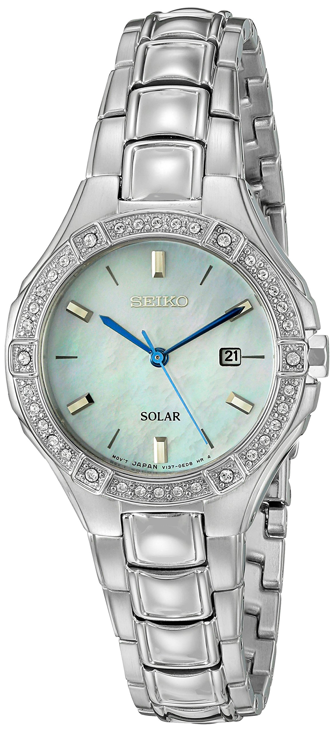 Seiko Women's Stainless Steel Quartz Dress Watch - Sporty & Elegant SUT281 for Work, Gym & Everyday Wear