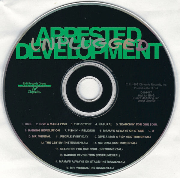 Arrested Development Unplugged CD Album - Brand New or Near Mint Condition - Perfect for Music Collectors & Vinyl Enthusiasts