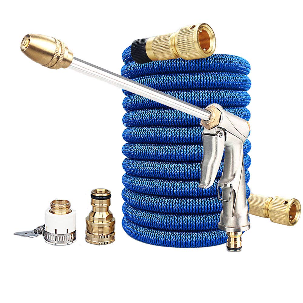 Heavy Duty Metal Garden Hose Nozzle - High Pressure Adjustable Spray Gun for Watering, Cleaning & Car Washing | Durable Handheld Outdoor Tool for Lawn, Garden & Home Use