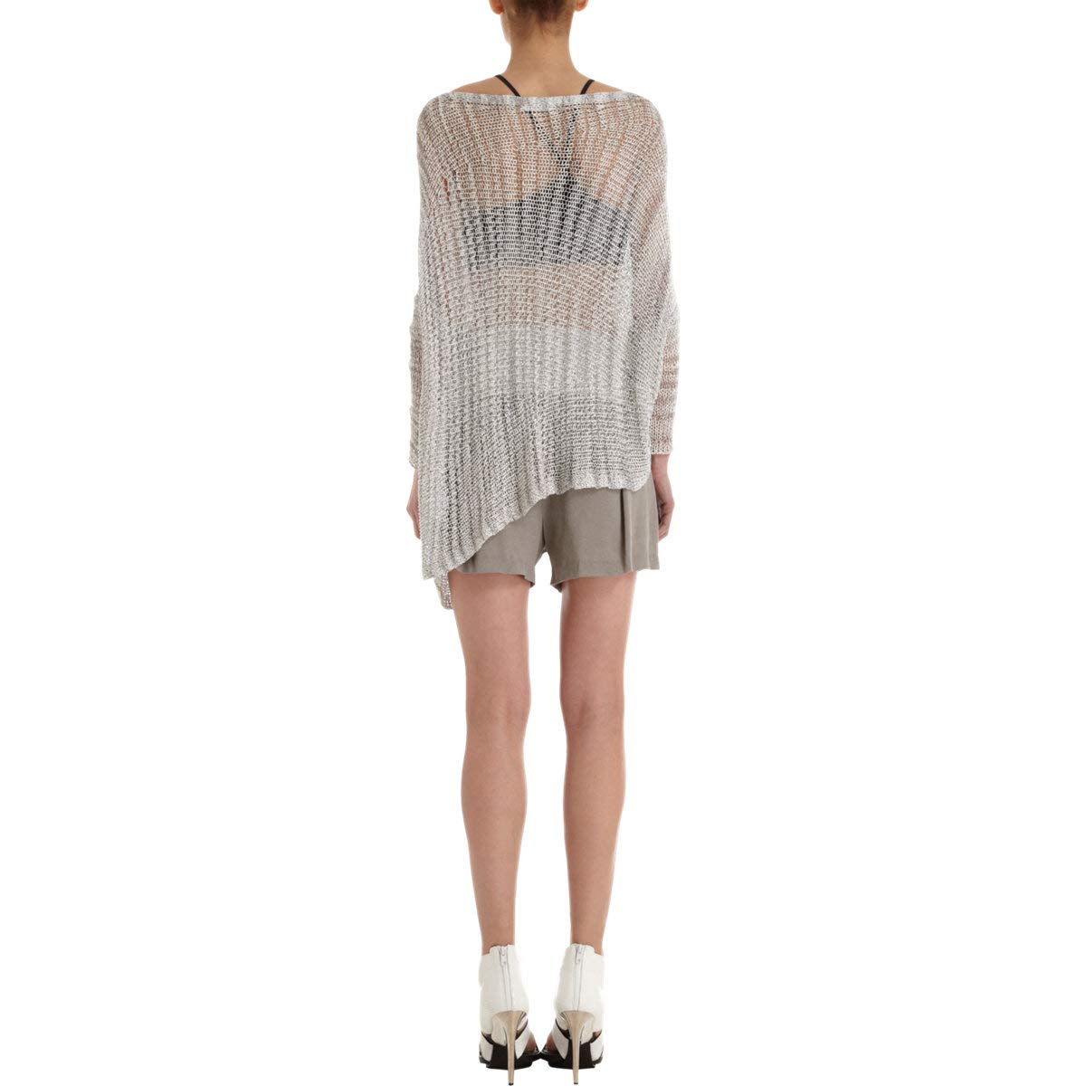 Helmut Lang Triton Pleated Shorts for Women - Size 0 (Runs Large) | High Waisted Linen Blend Summer Shorts for Casual Wear & Beach Vacations