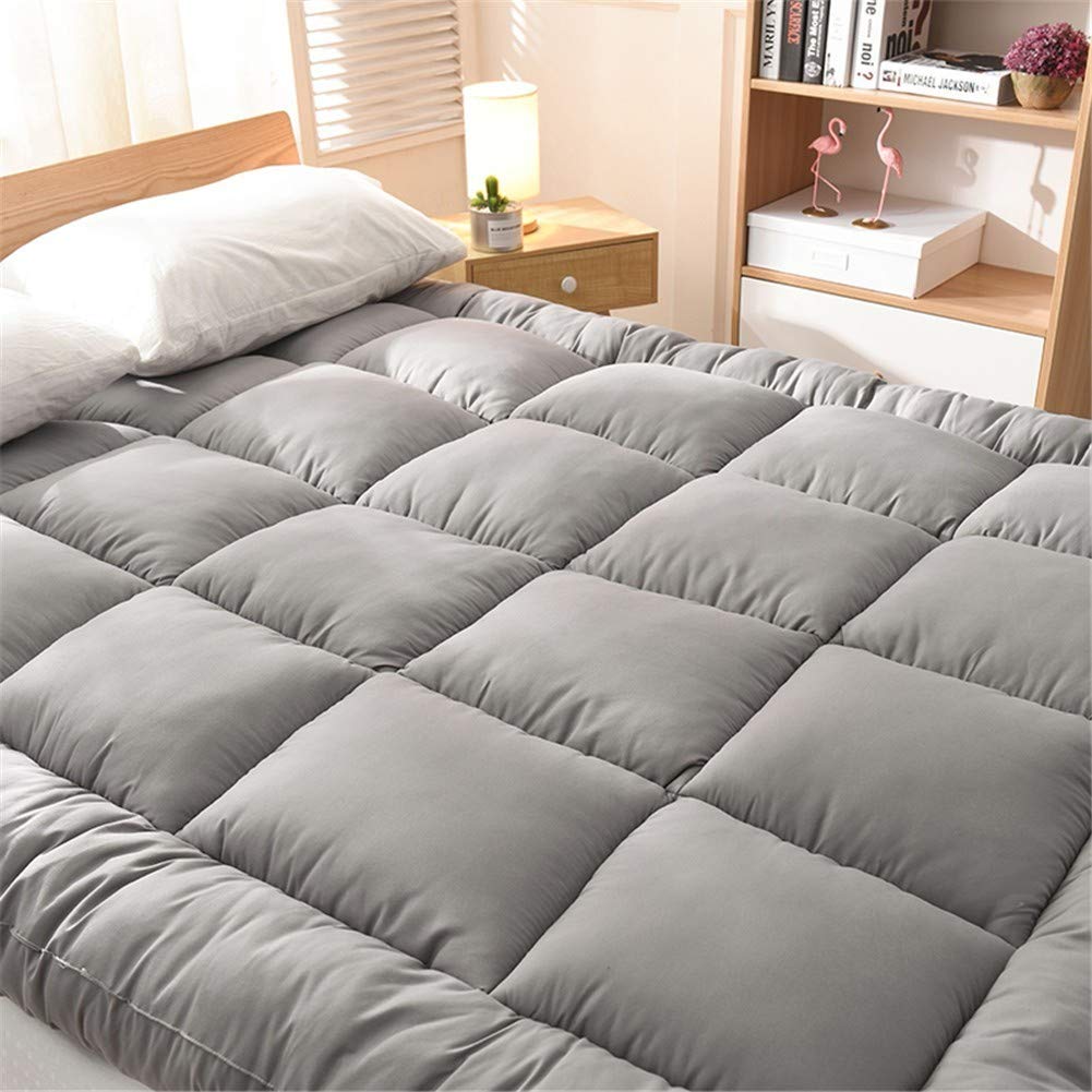 Thick Winter Floor Mattress - Breathable Slow Rebound Japanese Futon Tatami Mattress - Foldable Portable Sleeping Pad for Dorm, Guest Room & Camping - 90x200cm (35x79inch)