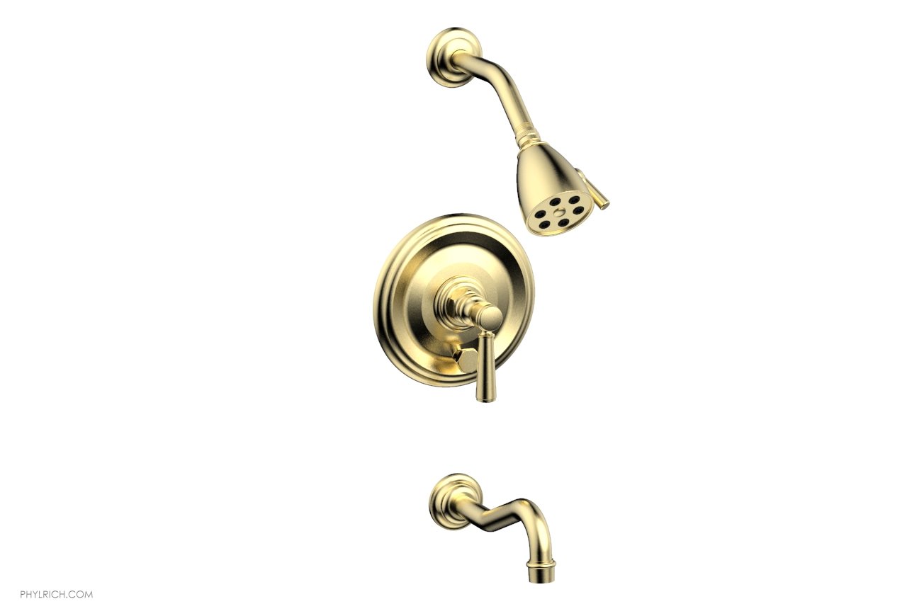 HENRI Pressure Balance Tub and Shower Faucet Set with Lever Handle - Model 161 27 - Perfect for Bathroom Renovation and Modern Home Upgrades
