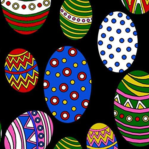 Three Rooker Easter Ties for Men - Stylish Easter Egg Pattern Necktie for Holiday Parties & Church Events