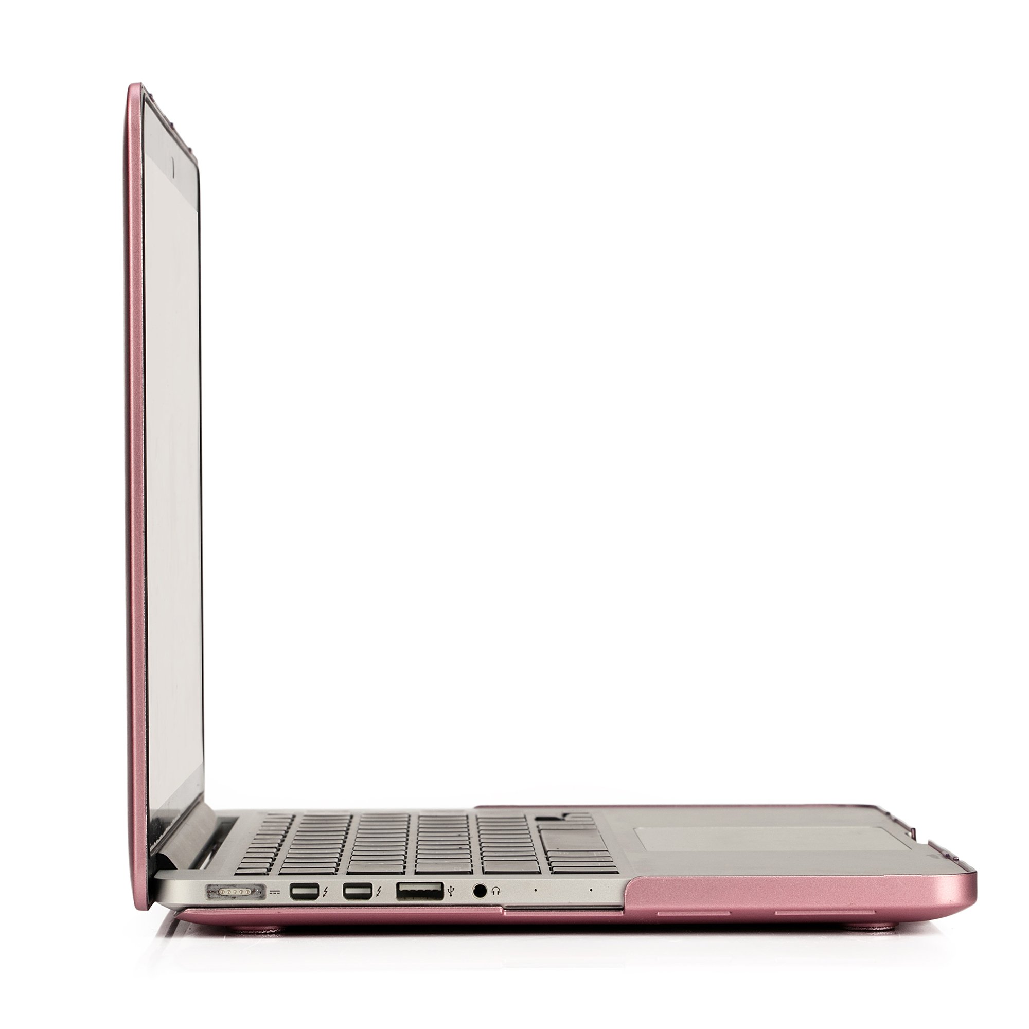 Premium Hard Plastic Shell Case & Keyboard Cover for MacBook Pro Retina 13 Inch (A1502 & A1425 Models) - Compatible with 2012-2015 Versions, Stylish Rose Gold Protection for Work, Travel & School