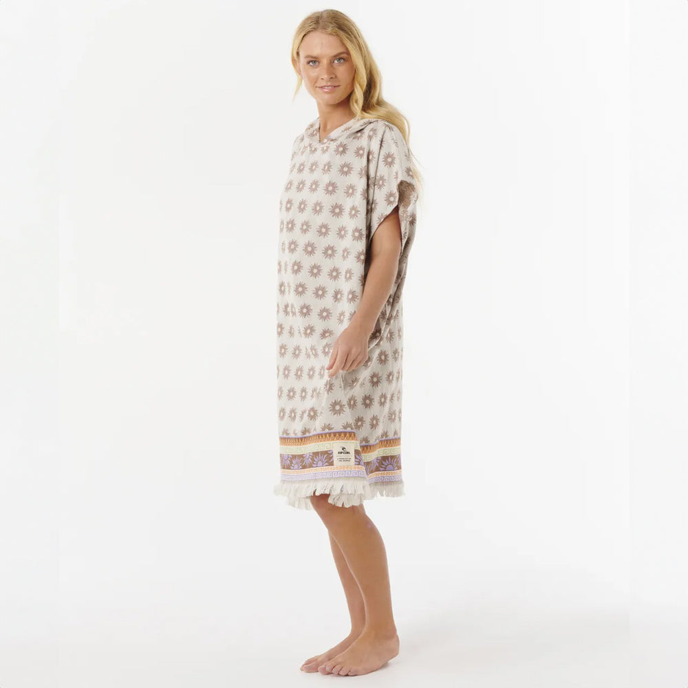 Rip Curl Women's Cala Nights Hooded Towel - Soft & Absorbent Beach Cover Up for Swimming, Surfing & Yoga - Perfect for Pool, Beach & Spa Days
