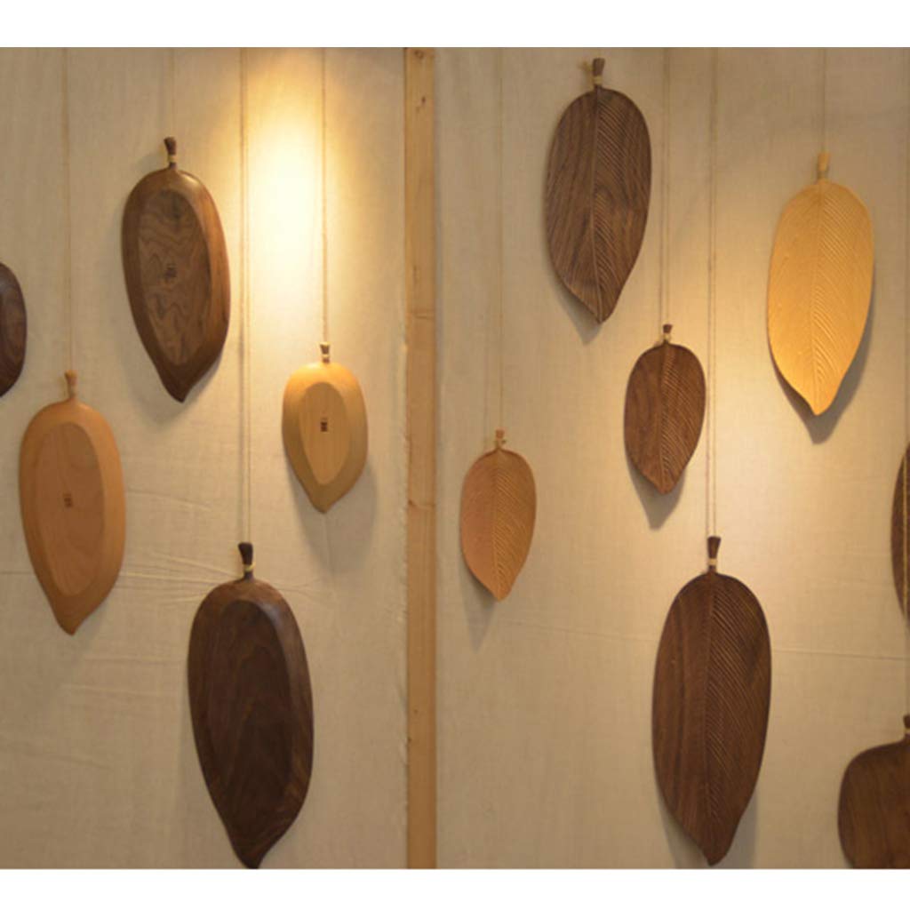 SOFEA Wooden Leaf Tray - Fruit Dessert Serving Platter for Home Decor & Coffee Table