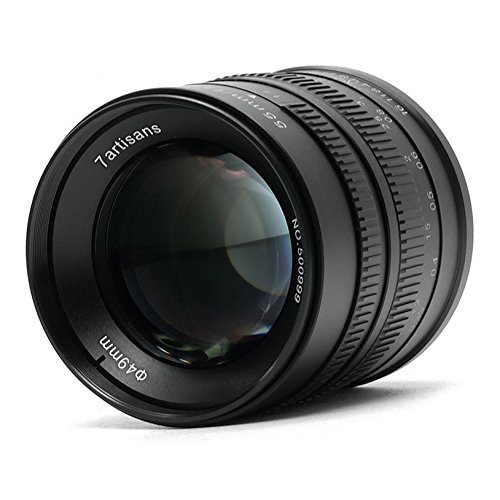7artisans 55mm F1.4 APS-C Manual Focus Prime Lens for Canon EOS-M Mount (M1 M2 M3 M5 M6) - Perfect for Portrait, Street & Low Light Photography