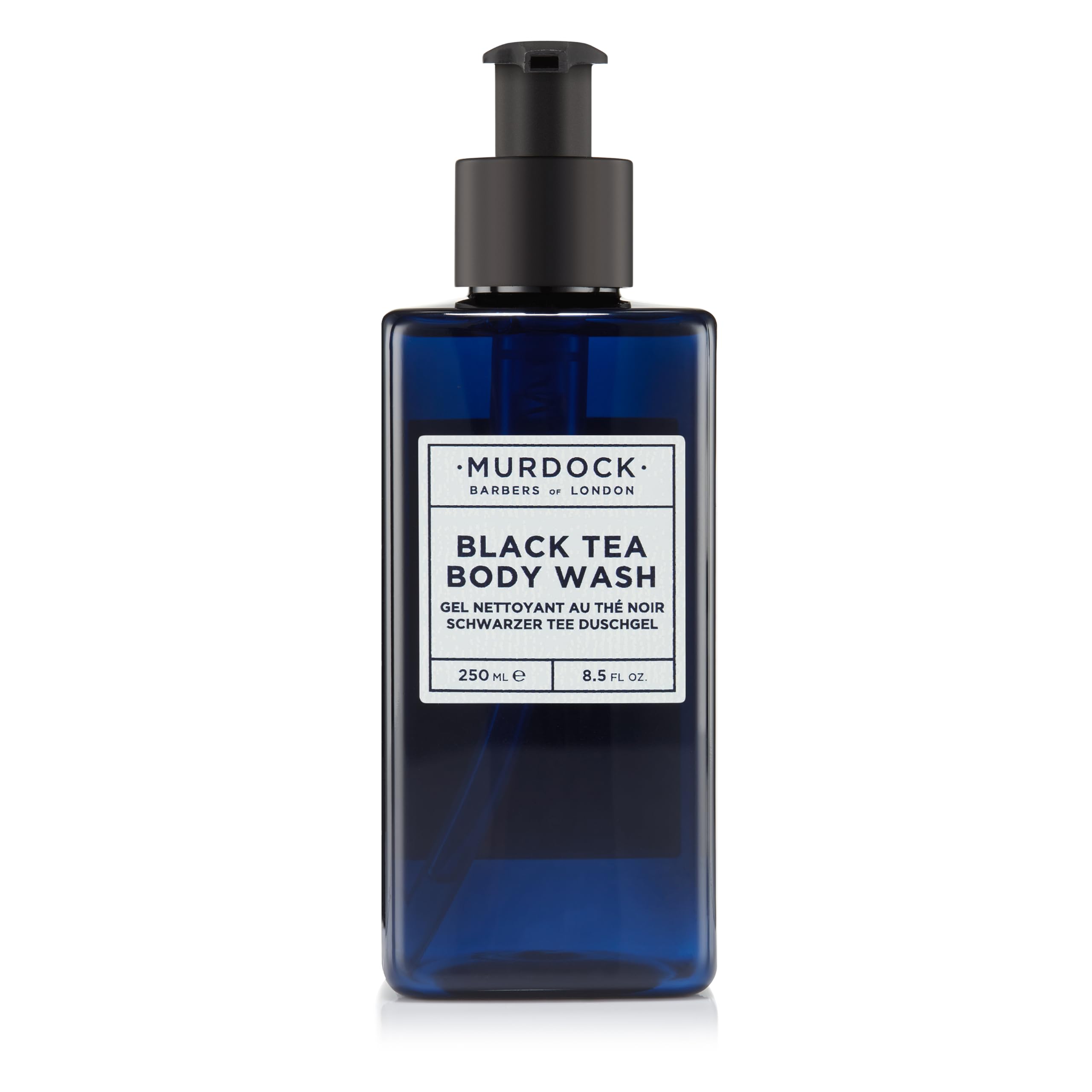 Murdock London Black Tea Scented Body Wash - 250ml | Gentle Foaming Cleanser for Men & Women | Made in England | Perfect for Daily Shower & Spa Relaxation