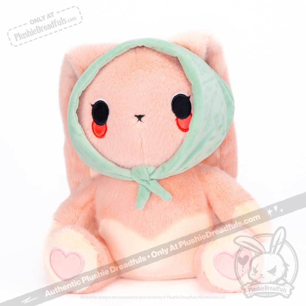 Plushie Dreadfuls Peach Rabbit Stuffed Animal Toy - Soft Cute Bunny Plush for Kids, Gift & Home Decor