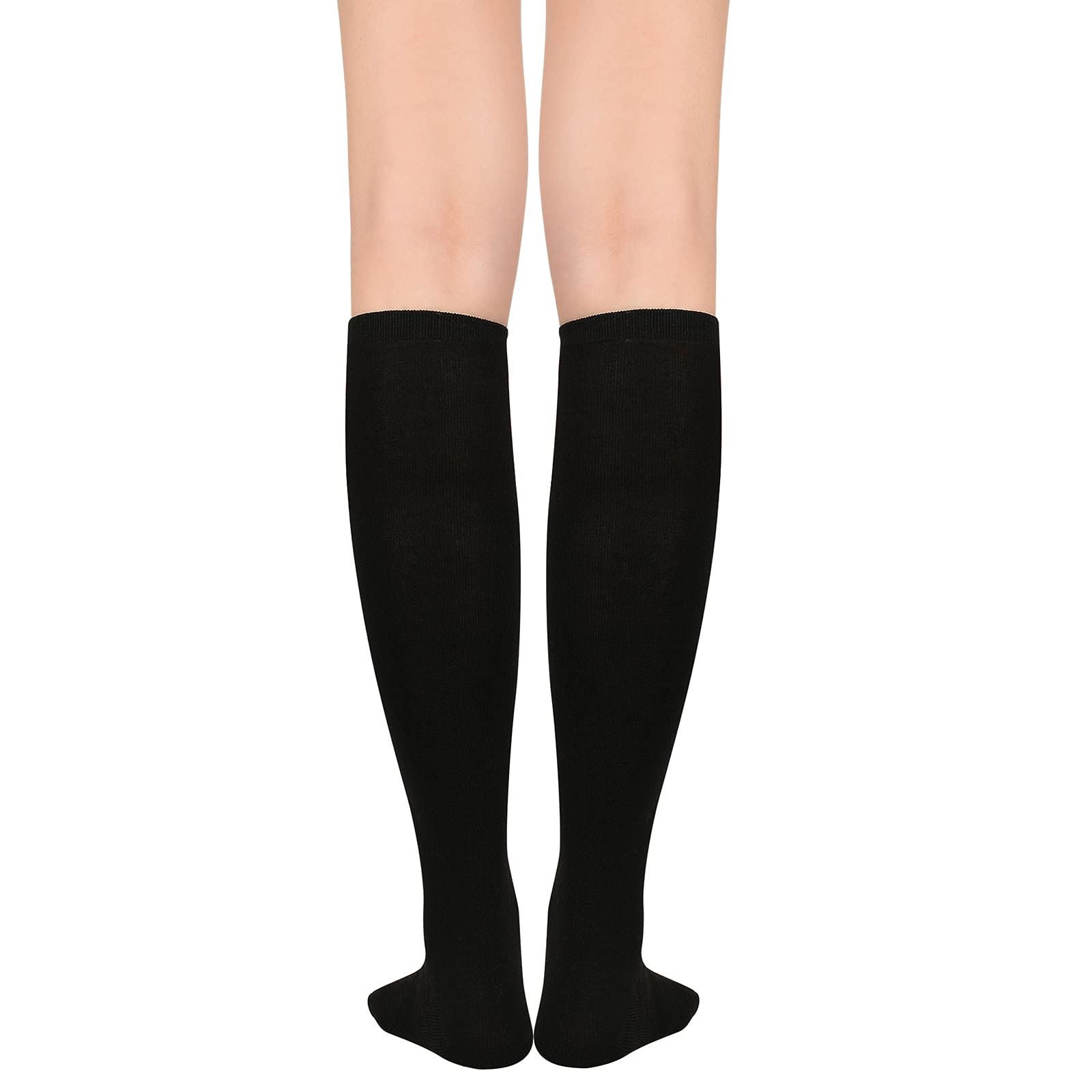 Trendy Striped Knee High Socks for Women - Thigh High Leg Warmers - Perfect for Winter Fashion, Cosplay & Office Outfits
