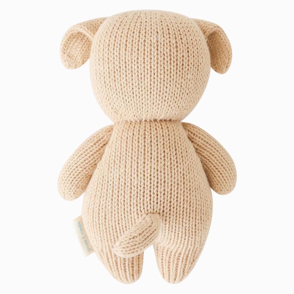 Cuddle + Kind Handmade Baby Puppy Plush Toy - Donates 5 Meals to Children in Need | Soft & Cuddly Stuffed Animal for Infants, Toddlers & Kids | Perfect for Nursery Decor, Gifts & Playtime Comfort