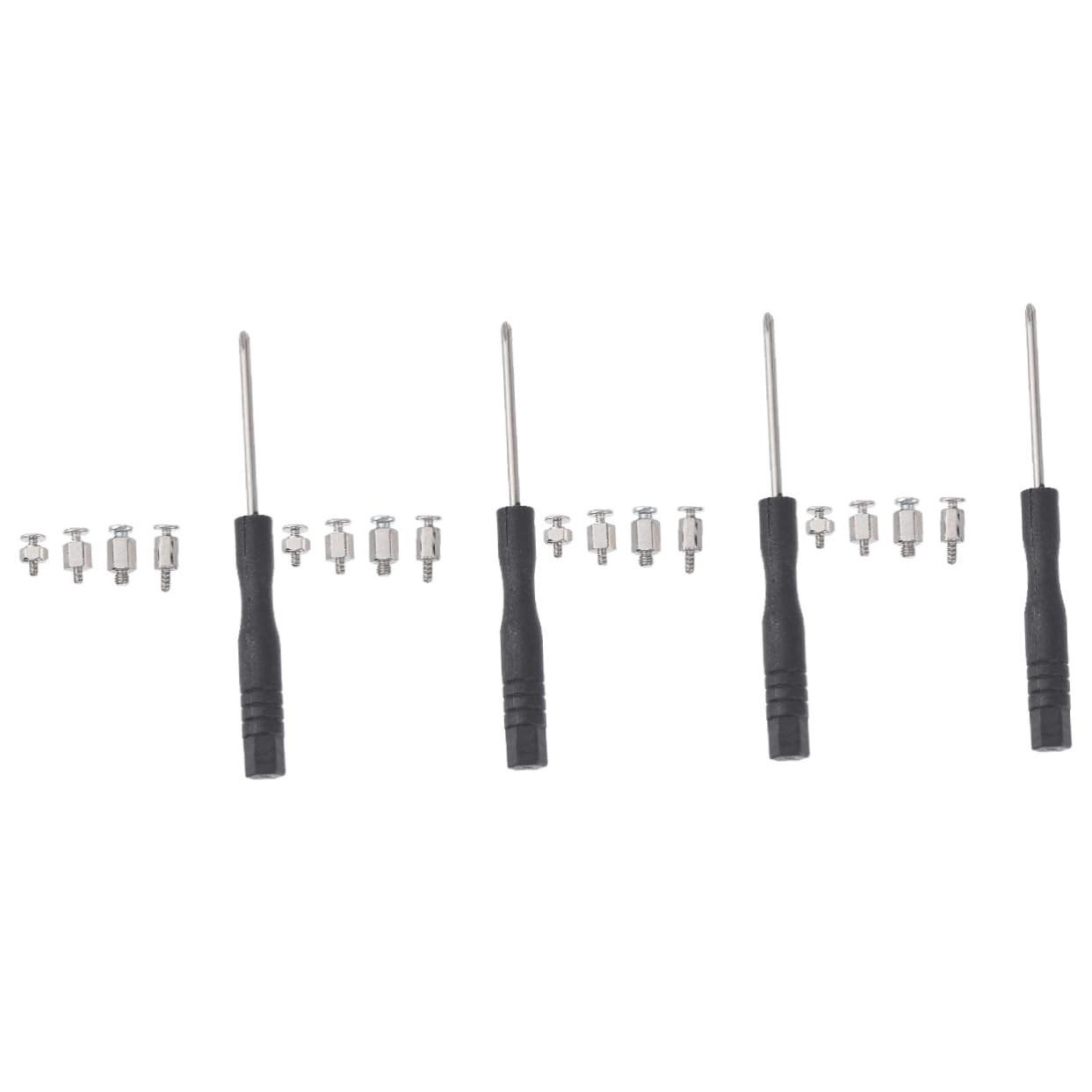 4 Sets Computer Screw Kit with 2 SSD Screws & 2 Notebook Screws, Stainless Steel Laptop Mounting Accessories for SSD, Motherboard, Pro Cupboard, and Computer Stand, Ideal for DIY PC Builds and Laptop Upgrades