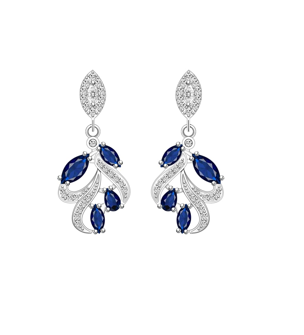 LMXXVJ Elegant Teardrop Bridal Earrings for Women - Cubic Zirconia Dangle Wedding Jewelry for Brides & Bridesmaids - Perfect for Prom, Pageant, Anniversary & Special Occasions