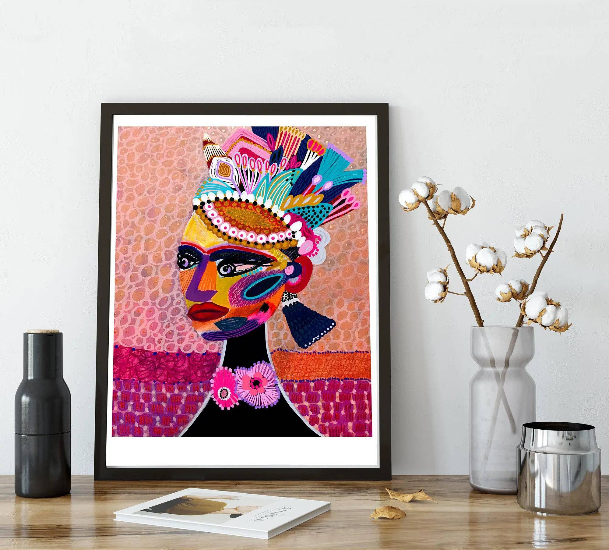 Empress Princess Wall Art Print - Elegant Royal Decor for Bedroom, Living Room & Office | Perfect Gift for Women & Girls