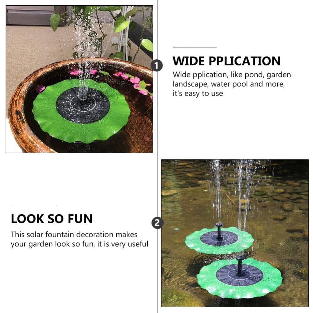 Solar Powered Floating Fountain Set - Outdoor Water Feature with LED Lights for Garden, Pond, Bird Bath & Aquarium Decor | Eco-Friendly Landscape Fountain for Patio, Yard & Backyard