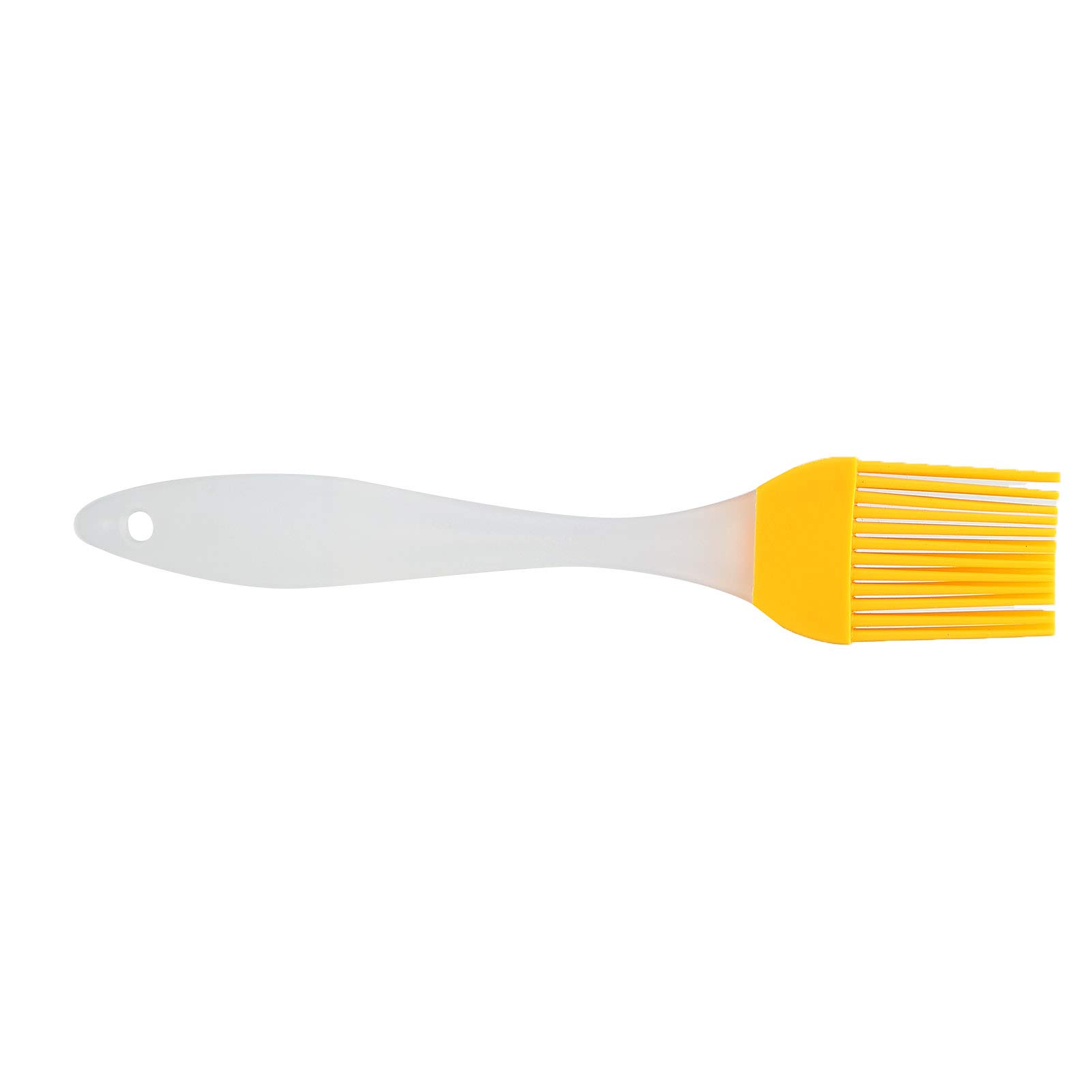 EVTSCAN Yellow Silicone Oil Brush - Non-Stick Grill Brush for BBQ, Kitchen & Outdoor Camping - Perfect for Seasoning, Basting & Cleaning Grills, Pans & Cookware
