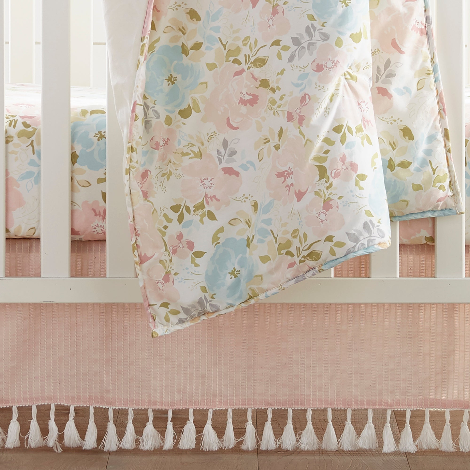 Nest & Nod Amelia 3-Piece Crib Bedding Set | Soft Baby Crib Sheets & Skirt | Nursery Decor for Boys & Girls | Perfect for Newborns & Toddlers | Cozy & Safe Sleep Solution