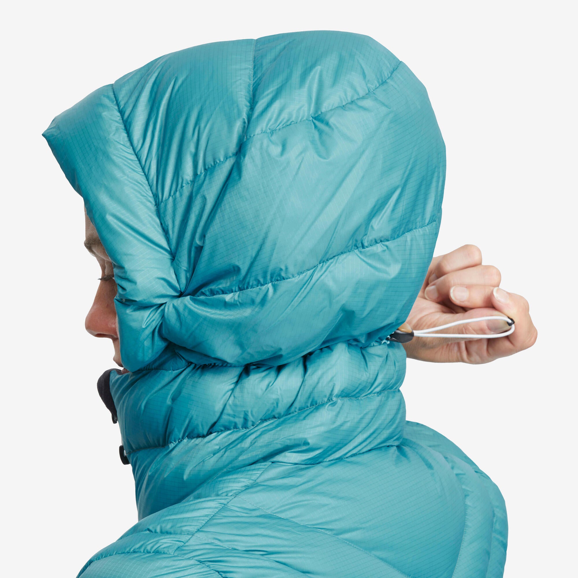 Forclaz Women's MT500 Hooded Down Puffer Jacket - Lightweight Winter Coat, Waterproof Windproof Insulated Jacket for Hiking, Skiing & Outdoor Activities