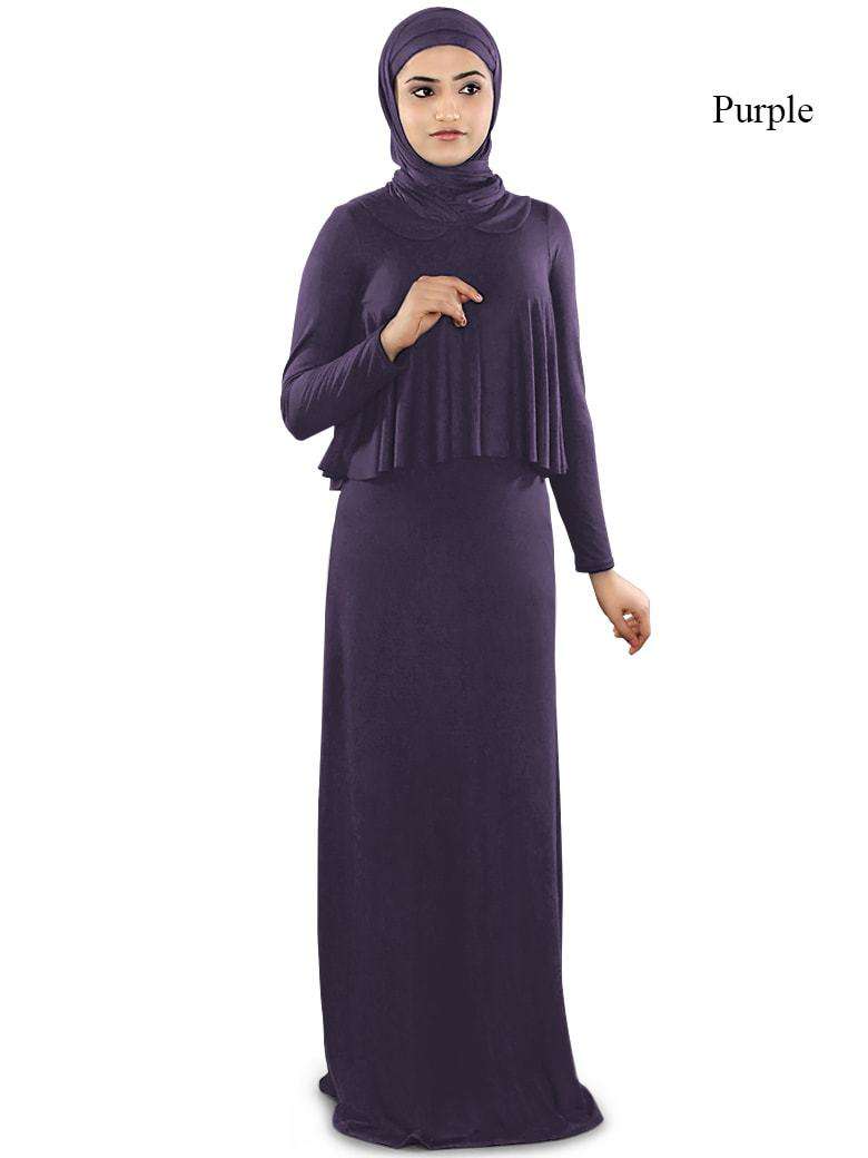 Stylish Daniya Jersey Abaya - Comfortable & Modest Islamic Dress for Women - Perfect for Prayer, Daily Wear & Special Occasions